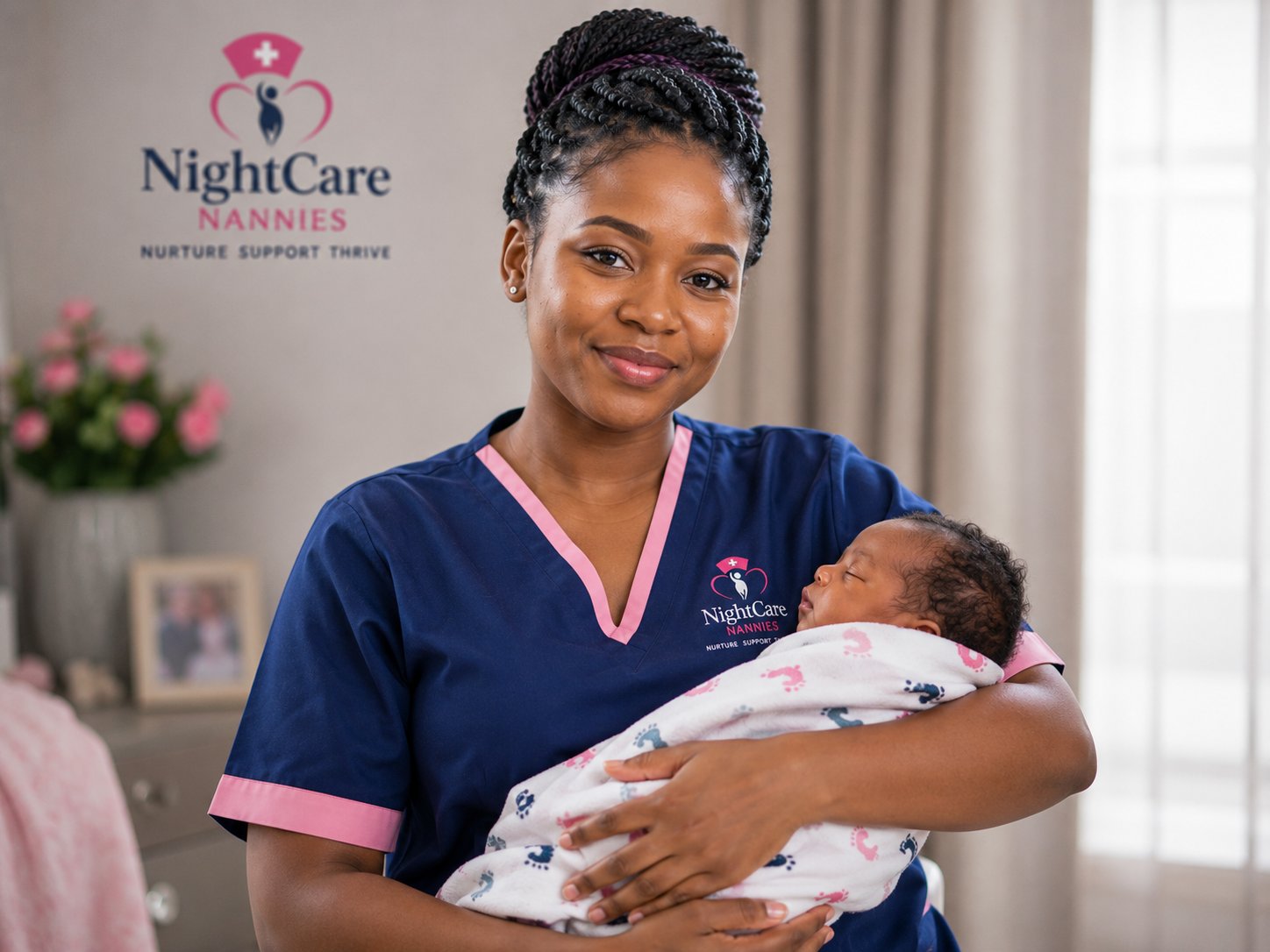 NightCare Nannies daytime caregiver playing with a baby