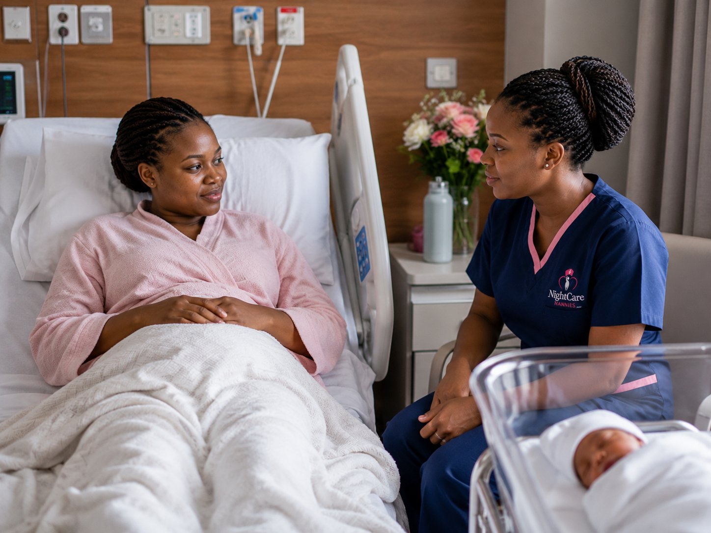 NightCare Nannies caregiver as a hospital companion